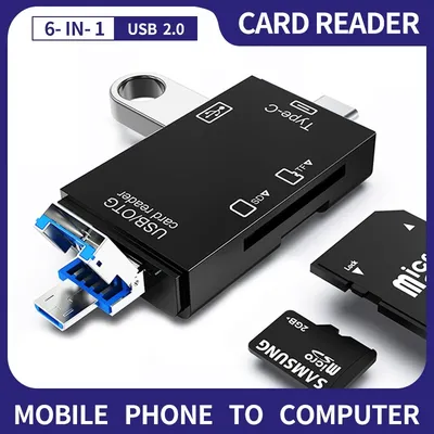 Card Reader USB 2.0 Type C Mircor Usb To SD Micro SD TF Memory Card Adapter For PC Laptop