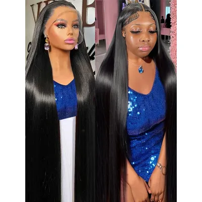 40 46 Inch Straight Lace Front Wig 250 Density 13x6 13x4 Hd Lace Frontal Wigs Brazilian 7x5 Glueless Wig Human Hair For Women