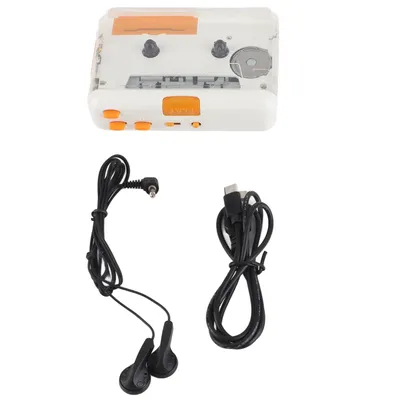 USB Cassette Converter Plug and Play Portable MP3 Music Tape Player with Earphone for PC MP3 Tape