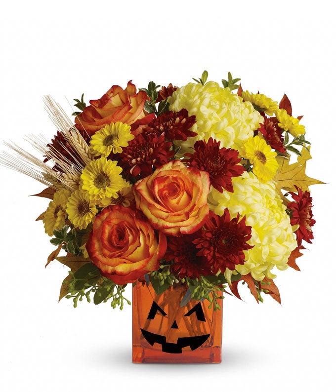 Send Flowers - Jack-O-Lantern Halloween Bouquet