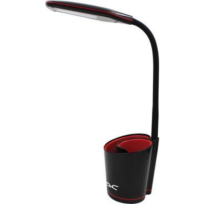 Data Accessories Company Desk Lamp - 16", - 5.50 W LED Bulb - Desk Mountable - Black, Red - for Office, Home, Dorm (DTA02353) Each