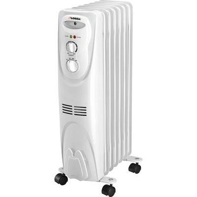 Lorell Oil Filled Heater, 3 Settings, 1500Watt, 14-1/16" x 9-2/3" x 26", White (LLR29552) Each Radiative Heater