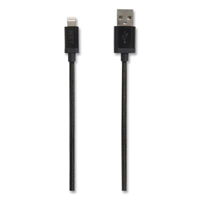 NXT Technologies Braided Apple Lightning Cable to USB-A Cable, 4 ft, Black (NXT24383998) Each NXT Technologies™ Adapters/Chargers