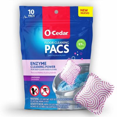 O-Cedar PACS Hard Floor Cleaner, Concentrate Powder, Crisp Citrus Scent, 1 Pack, Multi (FHP172402) 1 Pack