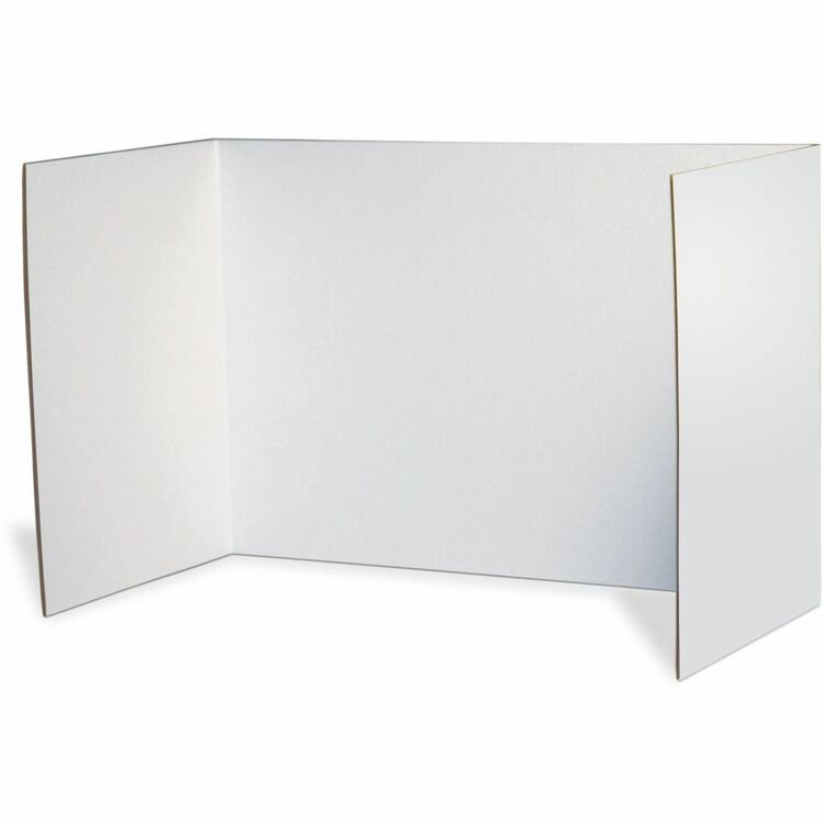 Pacon Privacy Board, 48" x 16", 4/Pack, White (PAC3782) Carton of 4 Pacon® Privacy Screen