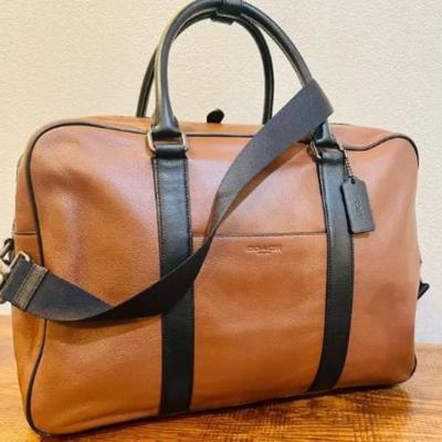 Coach Bags | Coach Brown Leather "Overnight Bag" Messenger Bag/Briefcase/Laptop Bag | Color: Brown | Size: Os