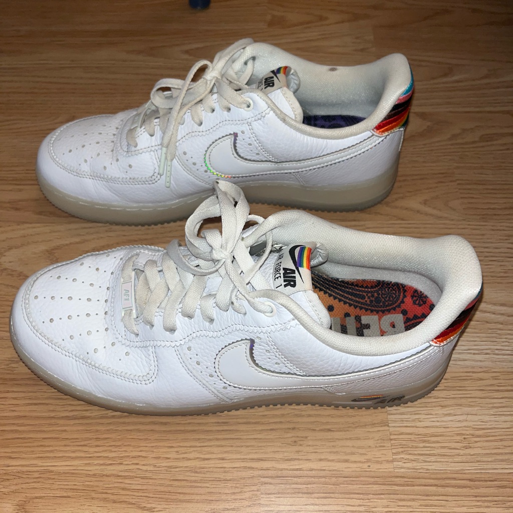Nike Shoes | Nike Air Force 1 “Be True” Edition Size 10 | Color: White | Size: 10