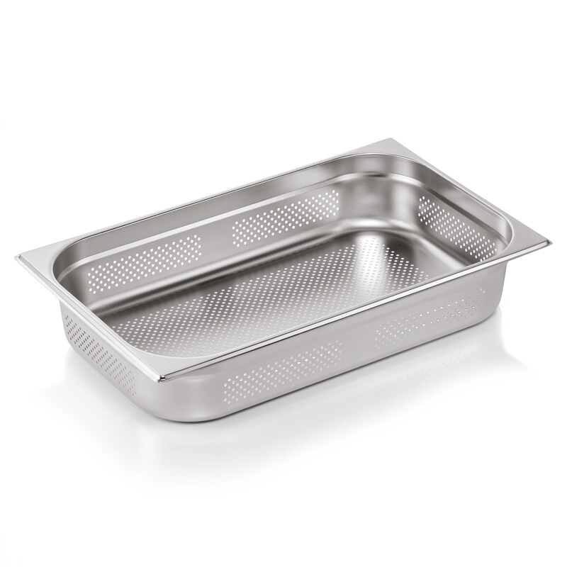 12x GN Behälter 1/1 mit Boden- und Seitenlochung, 100 mm, 14 L Edelstahl GN 72 ECO Image