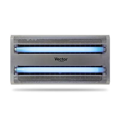 Vector by Catchmaster VECTOR30-SP Wall Mount UV Fly Light Trap w/ Glue Board - 1180 sq ft Range, Gray, 1,180-sq.-ft. Coverage