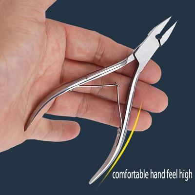 TEMU 1pc Ultra- Steel Toenail Clipper For Thick & Ingrown Nails - Ergonomic Handle, Precision Trimming, 7mm Jaw, Ideal For Home & Salon Use, Image