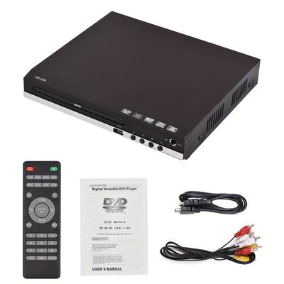 TEMU Hd-229 Home Dvd Player Dvd Cd Disc Player Player U Disk Playback Hd Av Output With Remote Control