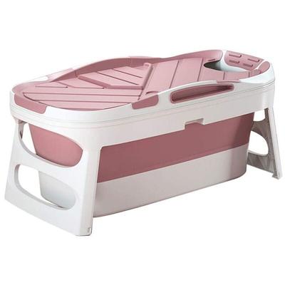 Faltbadewanne mit Abdeckung – rosa