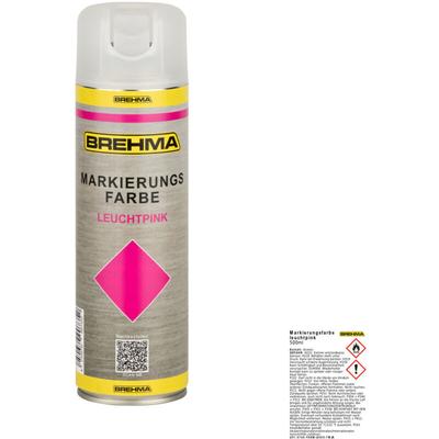 Markierungsspray Forstspray Markierungsfarbe leuchtpink 500ml - Brehma