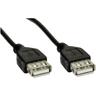 Akyga - USB-Kabel usb-a Buchse, usb-a Buchse 1.80 m Schwarz AK-USB-06