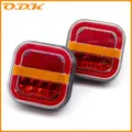 12V-24V 4 pollici Auto Led Rimorchio Lampada di Coda Freno Quadrato Che Scorre Indicatori di direzione Lampeggiante Lampada Targa per Camion UTV ATV Van 4x4