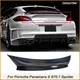 Per Porsche Panamera 970.1 2009-2013 coperchio del bagagliaio dell'auto copertura del rivestimento FRP Spoiler vera fibra di carbonio 970 Spoiler posteriore ala