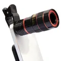 Obiettivo Clip universale 8x Zoom telefono fotocamera teleobiettivo telescopio monoculare telefono obiettivo telescopio ottico universale per iPhone