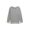 TOM TAILOR Damen Plus Size - Pullover mit Fischgrätenmuster, grau, Fischgrät, Gr. 50