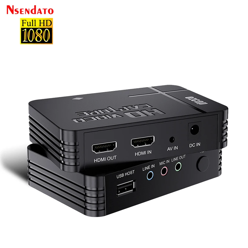 Ezcap288 HDMI AV Videoaufnahmegerät 1080P Analog-Video-Audio zu Digital-Video HDMI-Recorder-Box mit USB-Speicherfunktion für PS4 Image
