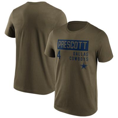 Dallas Cowboys Fashion Name & Number T-Shirt - Dak Prescott - Herren Image