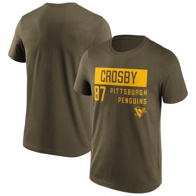 Pittsburgh Penguins Fanatics Branded Fashion Name & Number T-Shirt – Sidney Crosby 87 – Herren Image