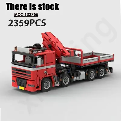 MOC-132766 ist kompatibel mit Stadt wichtigen Transport schwere große LKW Baustein Modell Kinder Image