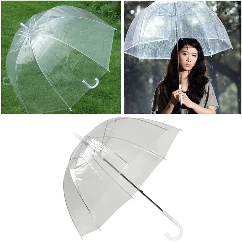 10 teile/los blase tiefe kuppel dach apollo transparente dach mädchen pilz regenschirm clear transparent bubble sonnenschirm za3437 Image