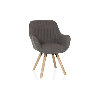 Besucherstuhl / Dining Stuhl SCANDI SOFT Stoff dunkelgrau hjh LIVING Image