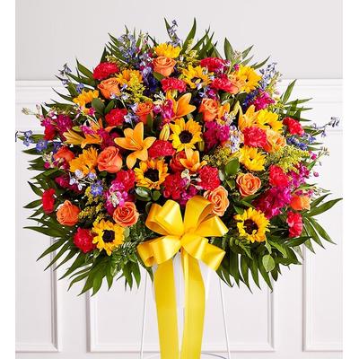 1-800-Flowers Flower Delivery Heartfelt Sympathies Standing Basket Xl