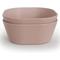 Mushie Square Dinnerware Bowls, Set of 2 - Blush