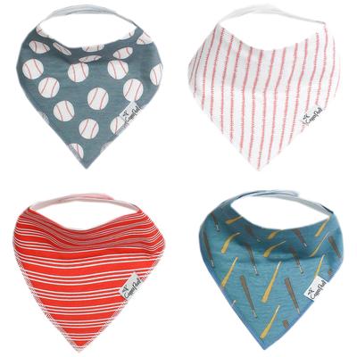 Copper Pearl Baby Bandana Bibs, 4 Pack - Slugger