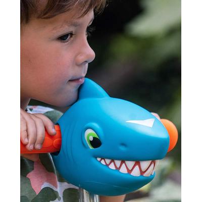 Micro Kickboard Scooter Heads by Scootaheadz - Blue Shark Surfing Sammy