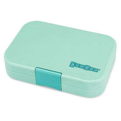 Yumbox Original Leakproof Bento Lunchbox, 6 Compartment - Serene Aqua / Paris Tray