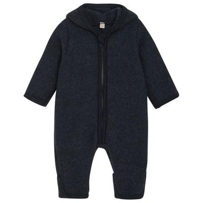 Huttelihut - Baby's Pram Suit Wool Fleece - Overall Gr 68 schwarz