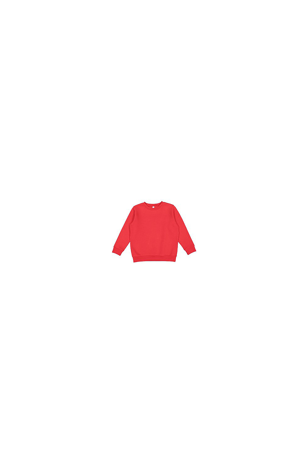 LAT L2225 Youth Fleece Sweatshirt in Red size Large | Cotton/Polyester Blend 2225LA, 2225