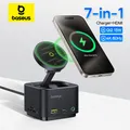 Baseus Caricabatterie wireless magnetico Qi2 15W per iPhone 16 15 Pro Max MagSafe HUB PD veloce HDMI 4K 60Hz USB 3.2 SD TF Caricatore per telefono