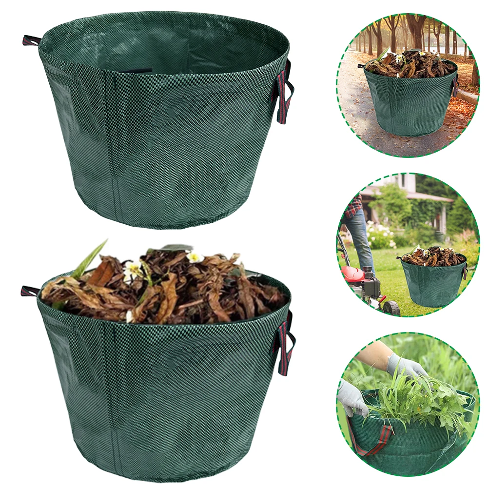 50l wieder verwendbare Garten tasche wasserdichte Garten Rasen blatt Tasche faltbare Garten Müll Abfall behälter Aufbewahrung tasche für Blumen Hecke