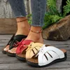 Neue Sommer Frauen Leder Pu Keils ohle Sandalen Frau Mode Bogen Fisch Mund Schuhe plus Größe 42