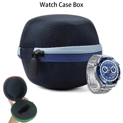 Tragbare Einzel Reise Reißverschluss Fall Uhr Box Halten Armbanduhr Smart Uhr Schutzhülle Tasche Image