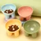 Futternapf für Katzen/Hunde, groß, 45°, Futternapf ° Nackenschutz, rutschfest und umkippsicher, Macaron Color Pet Food Bowl, Futternapf