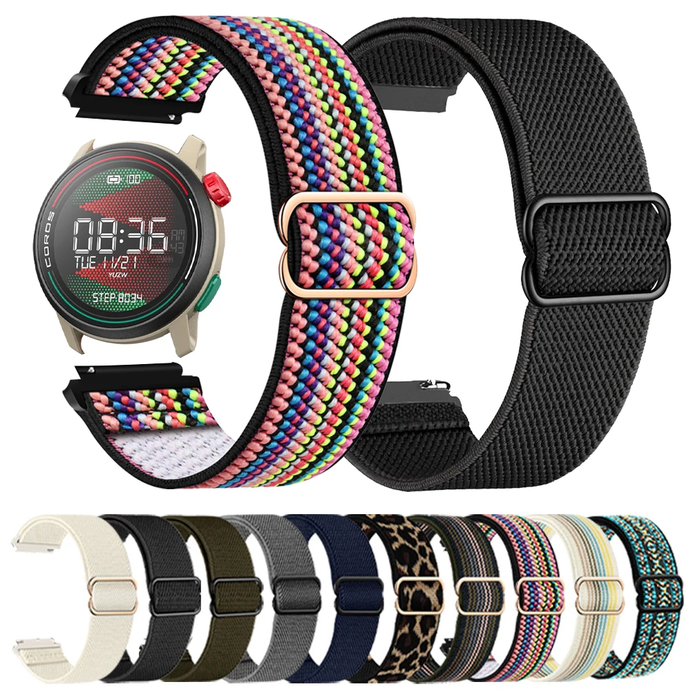 22mm 20mm Smart Watch Band For COROS APEX 2 Pro/PACE 3 2 Strap Sport Bracelet Nylon Braided Watchband For Apex 42mm 46mm Correa Image