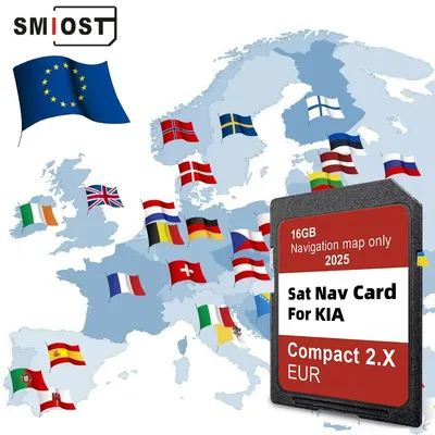 Sat Nav Navigation GEN2 System SD-Karte GPS für KIA Compact 2.X Image