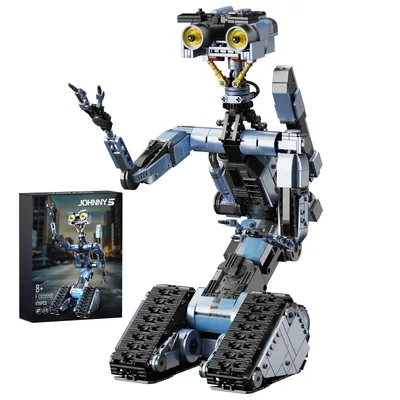 Johnny 5 Roboter mit Motormodell, Bausteine-Set, Shorts, offene Schaltung, Figurensammlung, Image