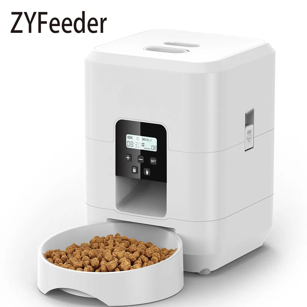 Smart Pet Feeder automatische Katzenfutter automat Slow Food Maschine für Nebel zeit und quantitative Auto Katzenfutter Spender Katzen schale Image