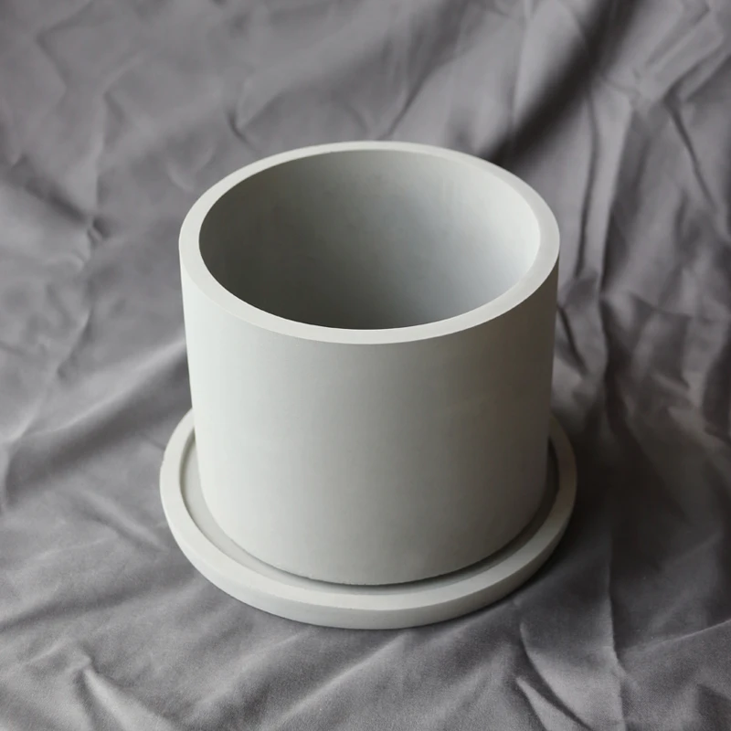 Große Terrazzo Blumentopf Silikonform Beton Zement Gips Gießen für DIY Graden Ornament Pflanzgefäße Stifthalter Gipsform Image