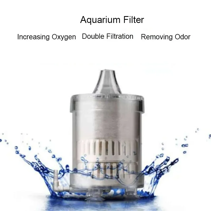 Doppel aquarium Filter Aquarium Garnelen teich Luftpumpe biochemischer Schwamm filter Bio Schwamm filter Aquarium Filter filter Image
