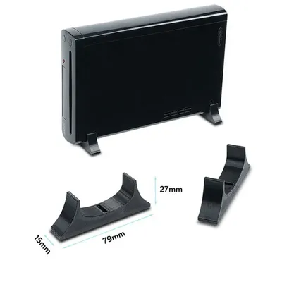 Flach montierte Unterstützung Spiele konsole horizontale Halterung Kühl füße für Nintendo Wii U Image