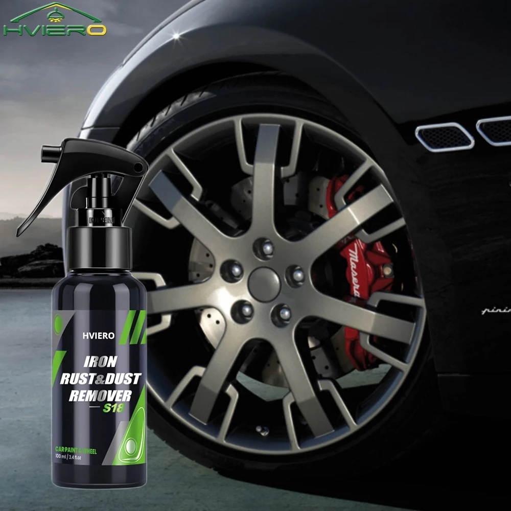 HVIERO S18 50 ml/100 ml/300 ml schützen Räder Bremsen Scheiben vor Eisen Staub Felgenreinigung Autos Detail Chemische Autopflege Rost entfernen Image