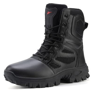 Men's Lightweight Tactical Boots with Anti-Slip Soles – Durable Military Combat Boots for Hiking, Work, and Outdoor Adventures