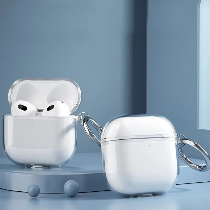 Transparente Hülle geeignet für Apple Kopfhörer Schutzhülle Airpodspro2 Wireless Bluetooth Kopfhörer Hülle  Für AirPods 1 2 3 4 Image